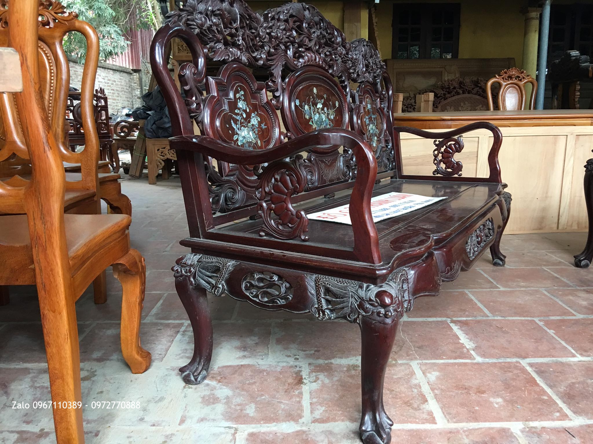 Bộ Ghế Thái Phượng Gỗ Gụ Ta Quảng Bình.