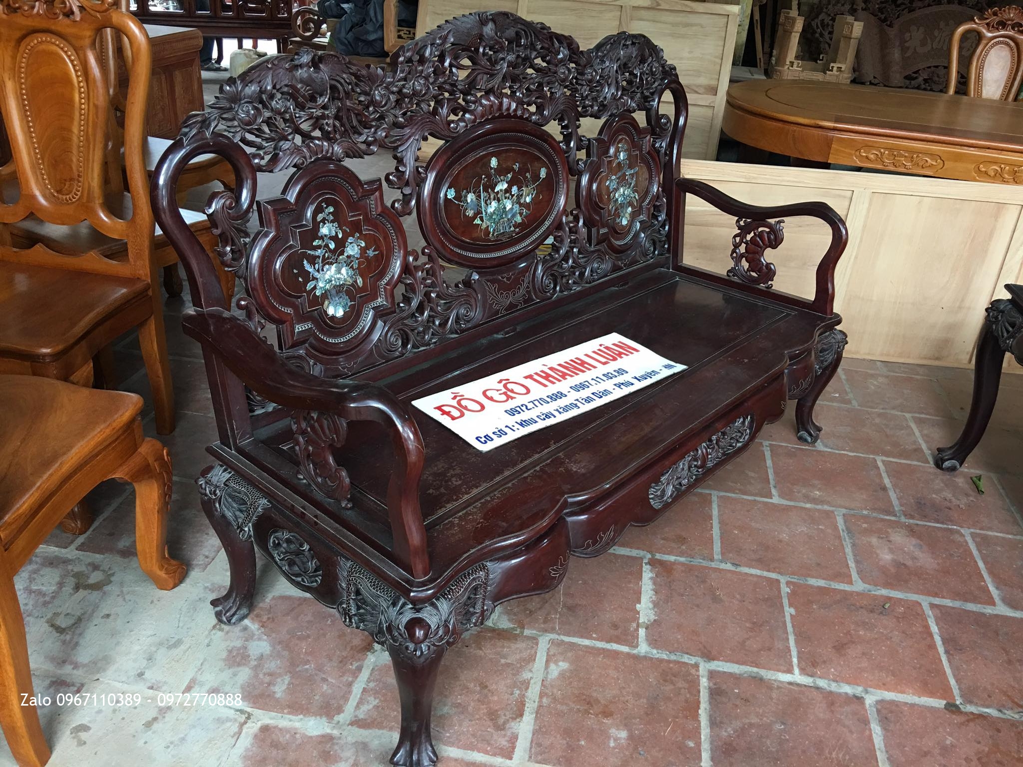 Bộ Ghế Thái Phượng Gỗ Gụ Ta Quảng Bình.