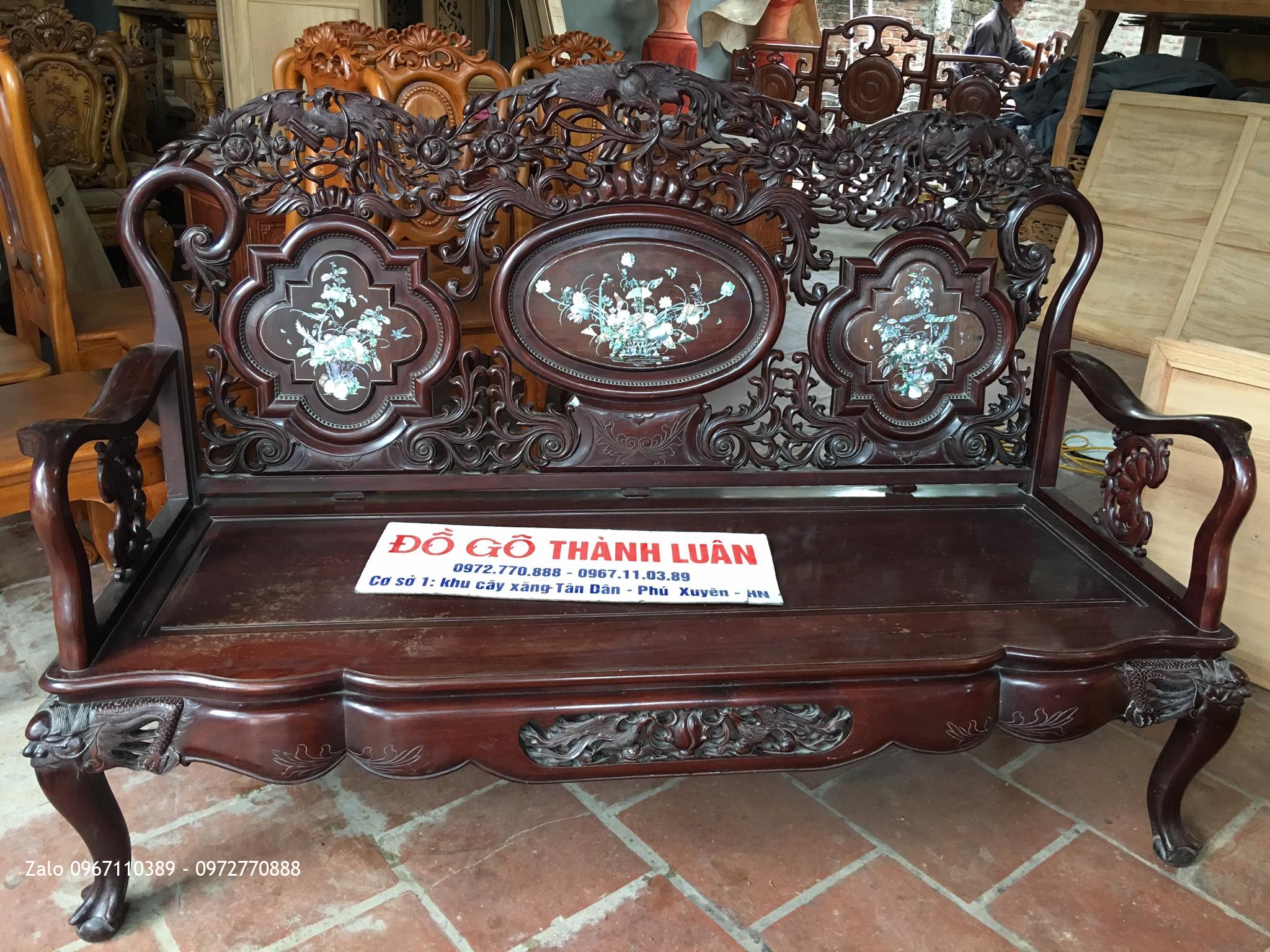 Bộ Ghế Thái Phượng Gỗ Gụ Ta Quảng Bình.