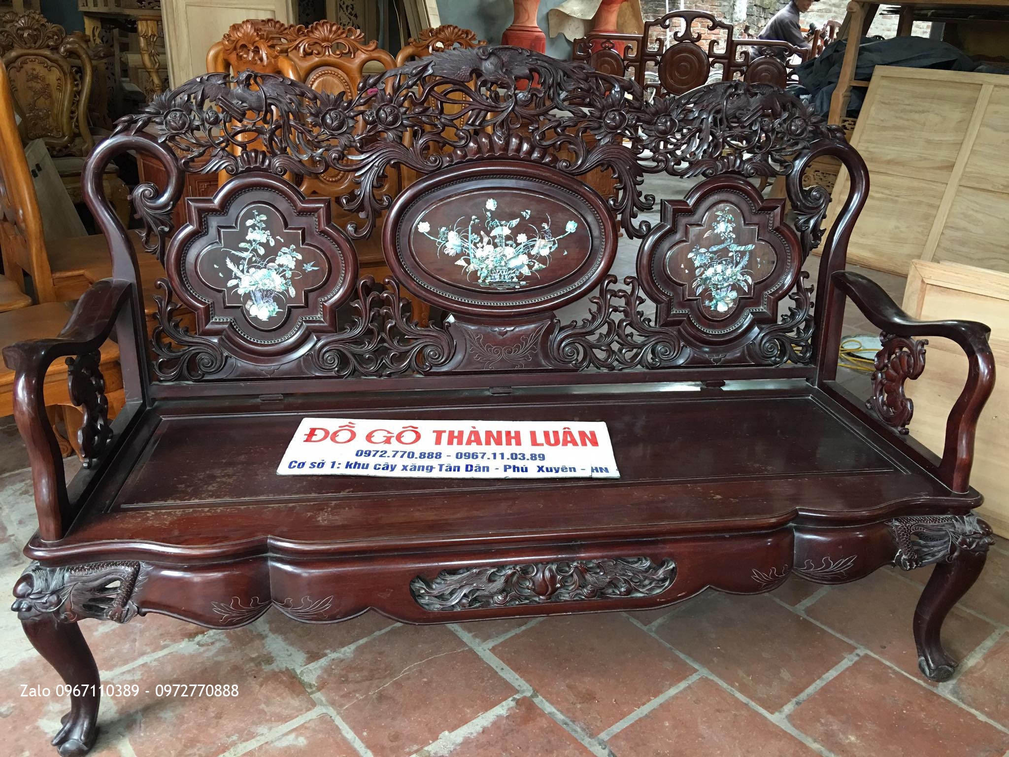 Bộ Ghế Thái Phượng Gỗ Gụ Ta Quảng Bình.