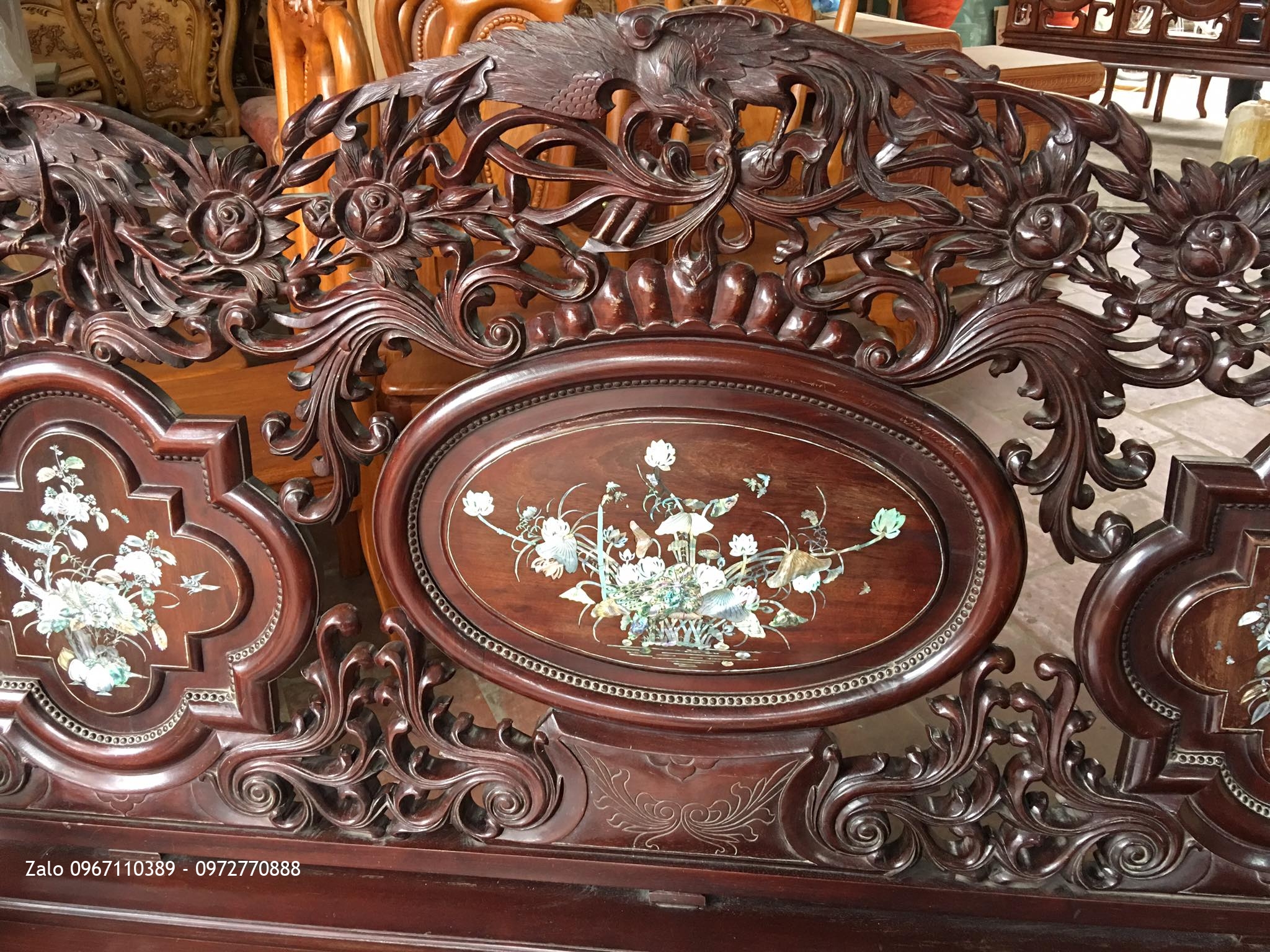 Bộ Ghế Thái Phượng Gỗ Gụ Ta Quảng Bình:.