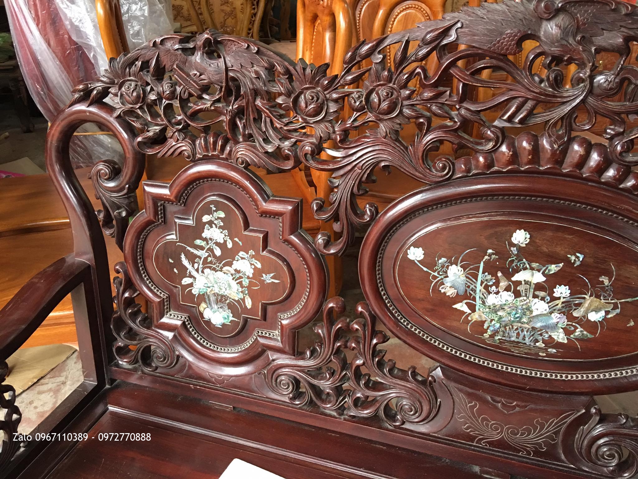 Bộ Ghế Thái Phượng Gỗ Gụ Ta Quảng Bình::