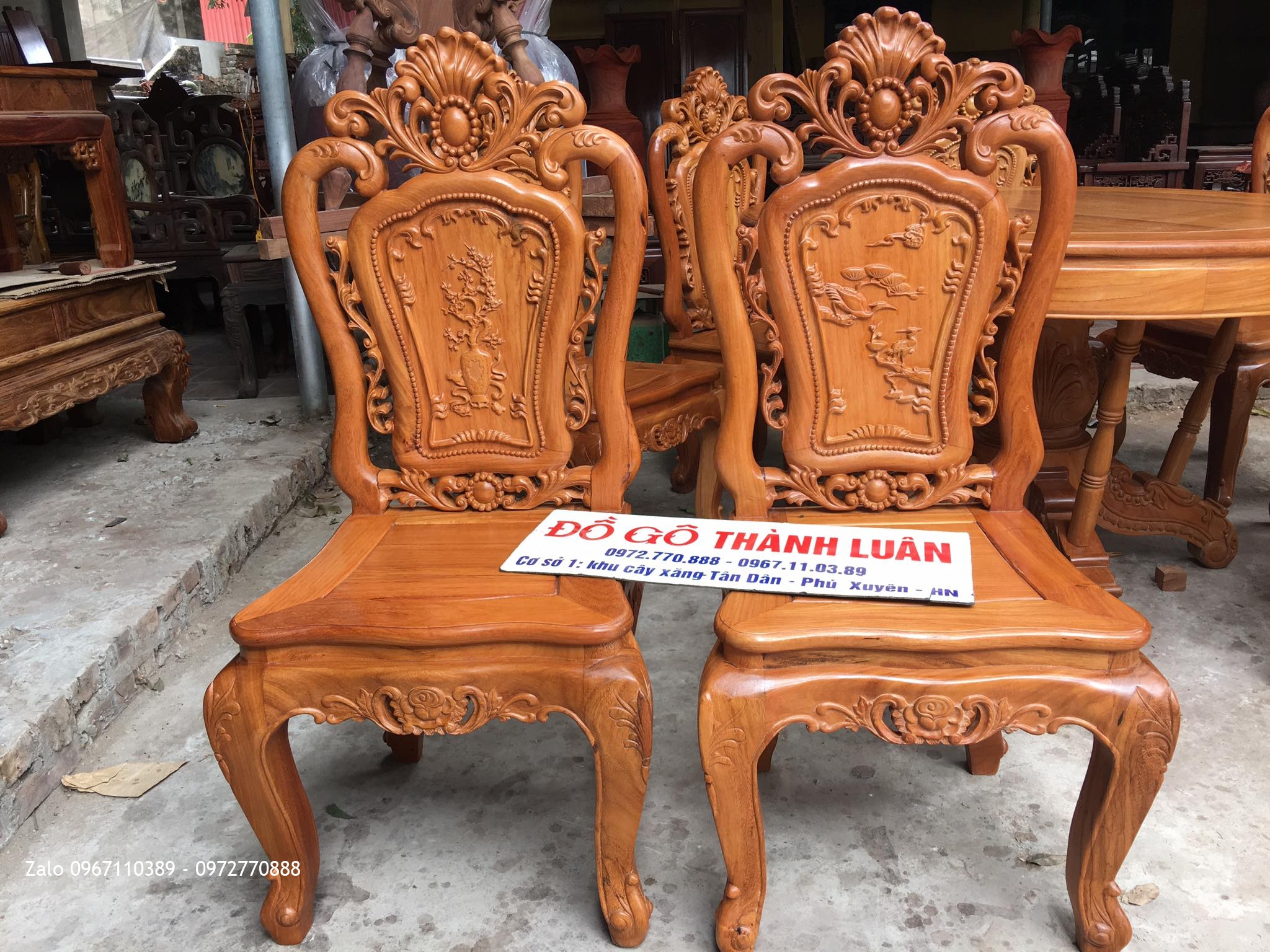 Bàn Ghế Ăn Gỗ Gõ Đỏ 8 Ghế 1 Bàn Víp. A Cường Tiền Giang,