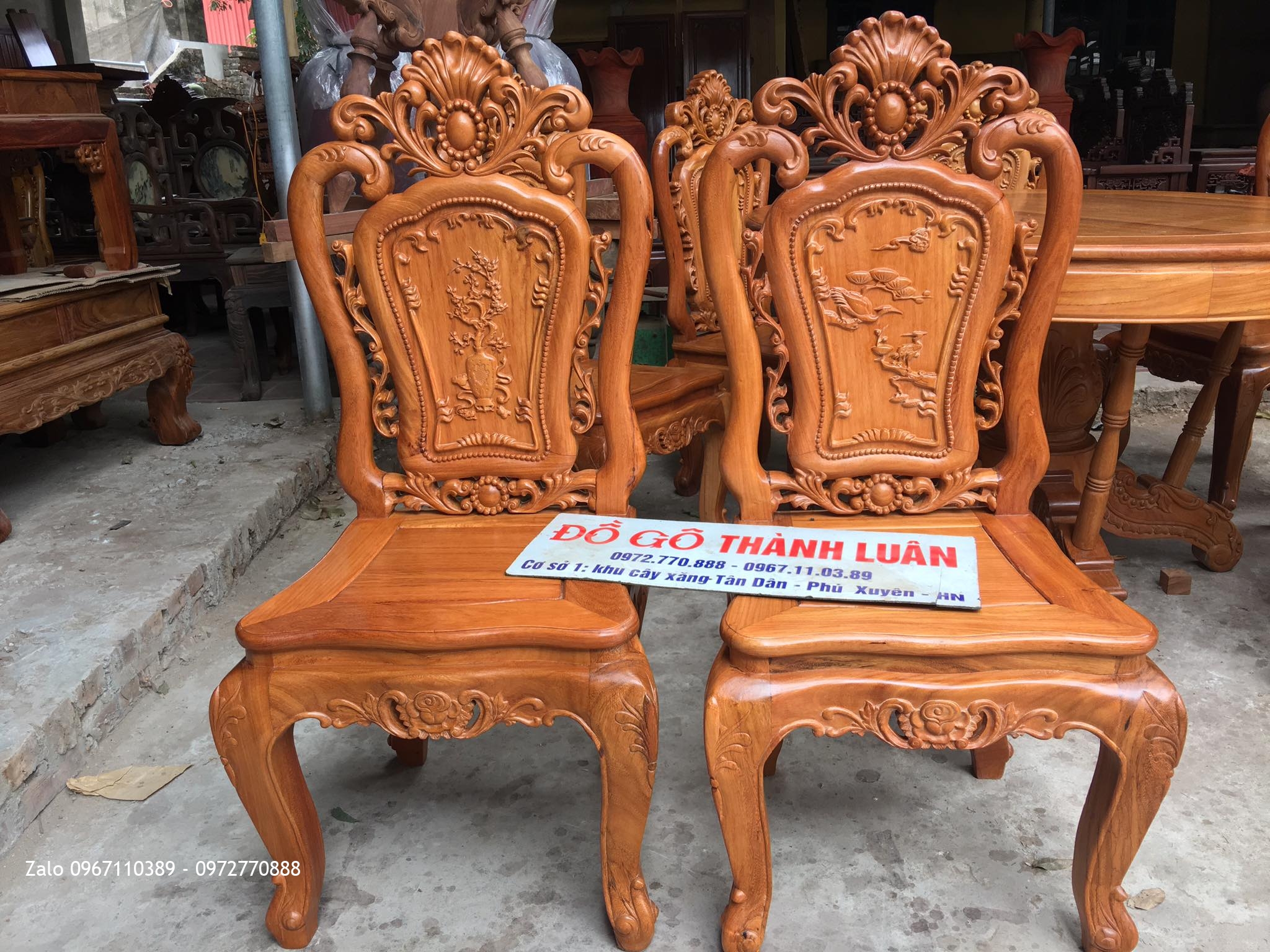 Bàn Ghế Ăn Gỗ Gõ Đỏ 8 Ghế 1 Bàn Víp. A Cường Tiền Giang::