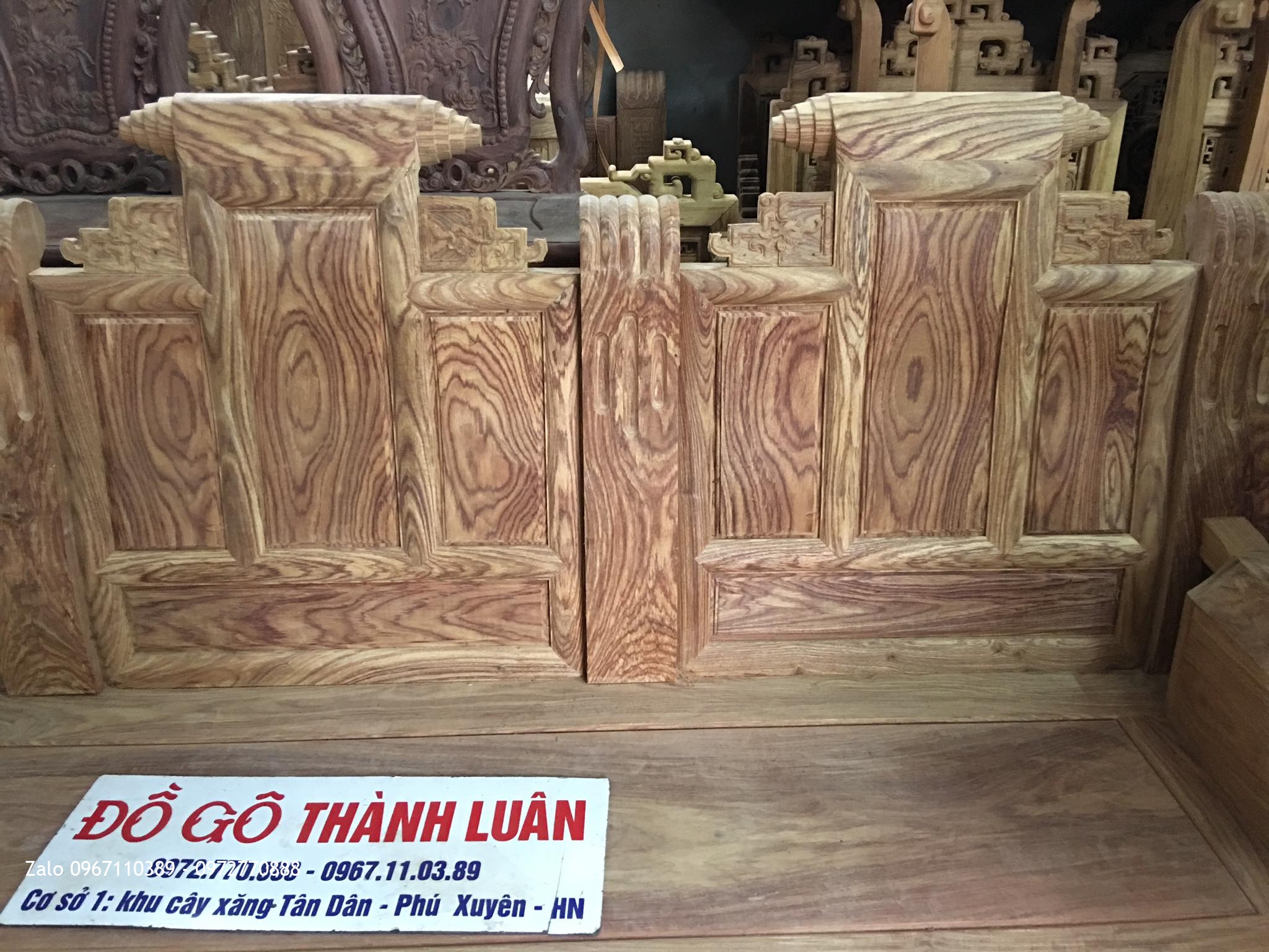 Bộ bàn ghế âu á hộp gỗ hương vân đỏ Nam Phi 8 món (VÂN VÍP) ::.