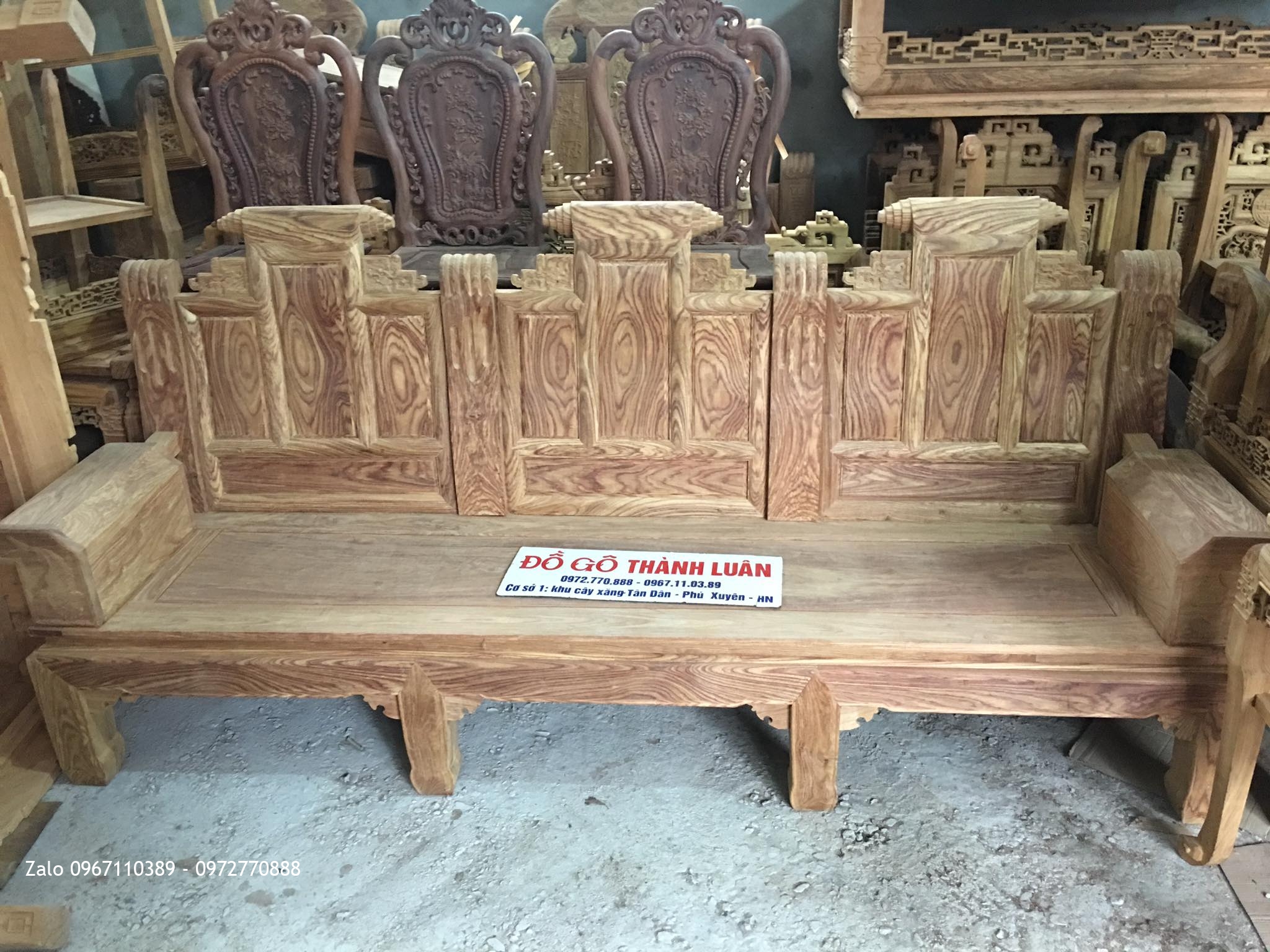 Bộ bàn ghế âu á hộp gỗ hương vân đỏ Nam Phi 8 món (VÂN VÍP). :::