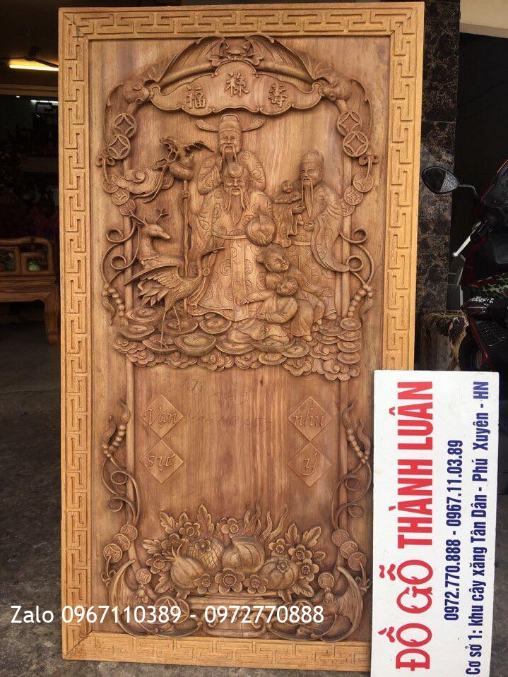 c Lịch Trạm Phúc Lộc Thọ Gỗ Gụ Đặc Sắc 1m28x69::.
