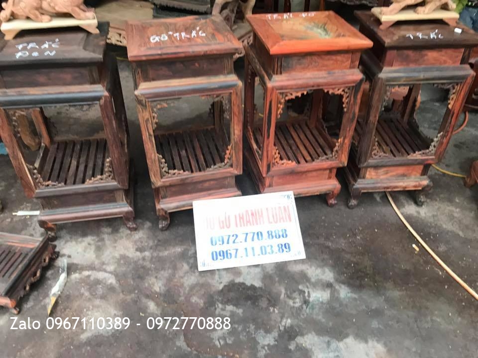 n Gỗ Trắc Cao 80 Và Một Số Khay Trà Gỗ Trắc Và Gỗ Hương.