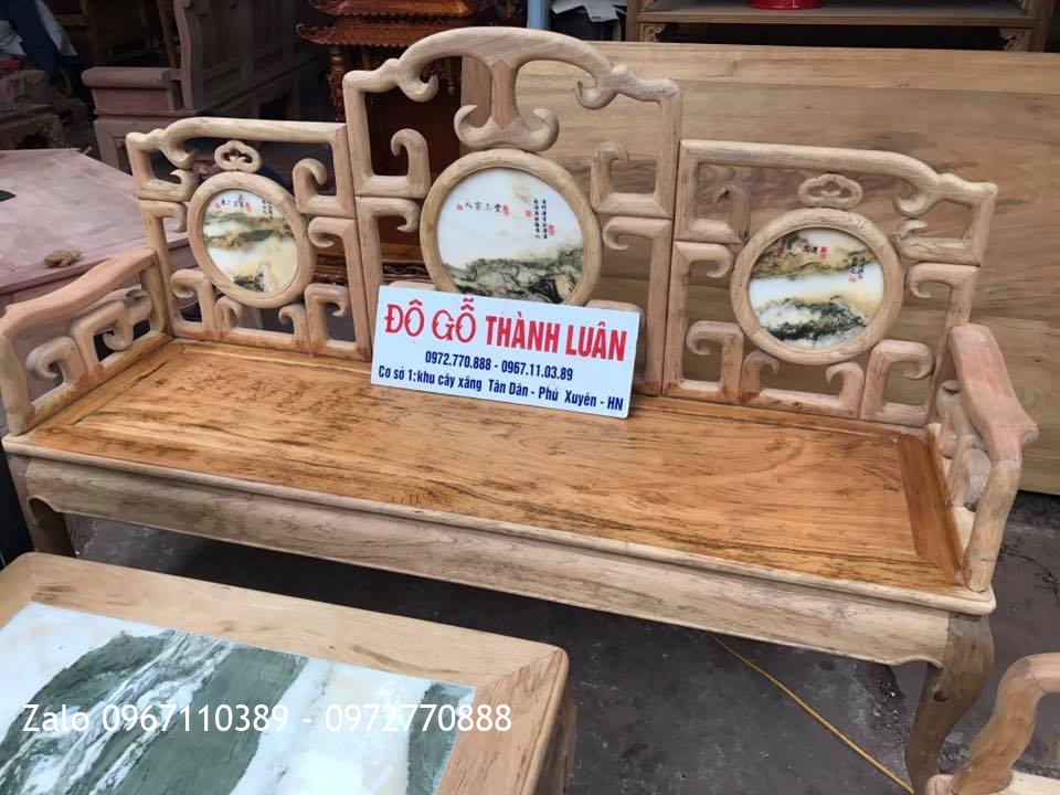 Bộ Móc Mỏ Gỗ Gụ 8 Món Đá Cẩm Thạch Hàng Vip,.