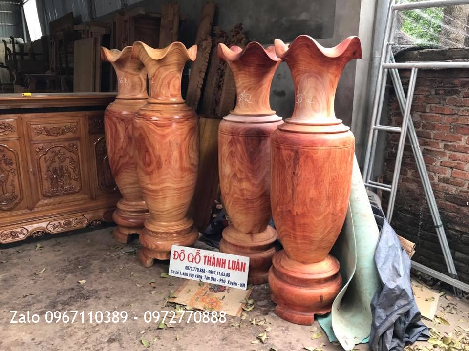 2 Đôi Lọ Hương Đỏ 1m70 Liền Khối,