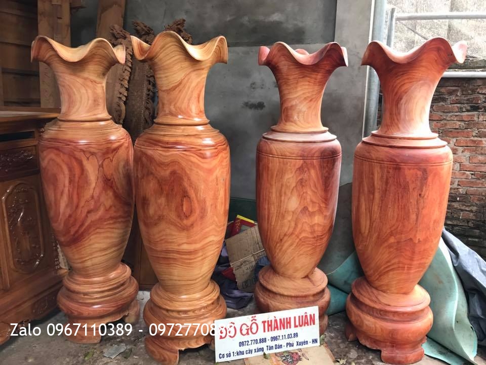 2 Đôi Lọ Hương Đỏ 1m70 Liền Khối,