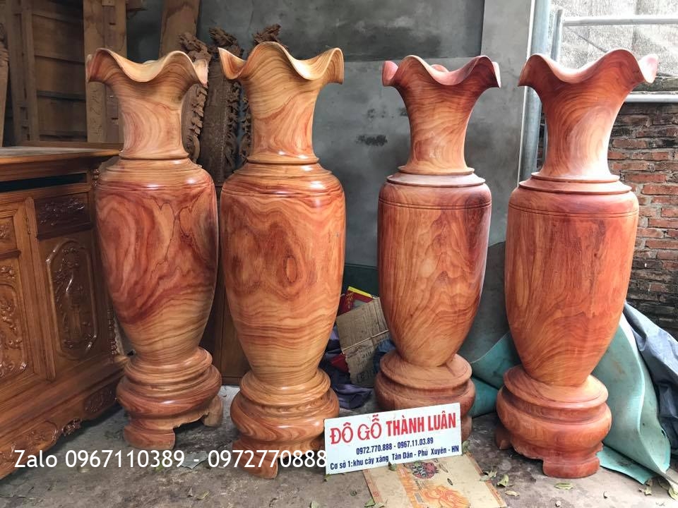 2 Đôi Lọ Hương Đỏ 1m70 Liền Khối.