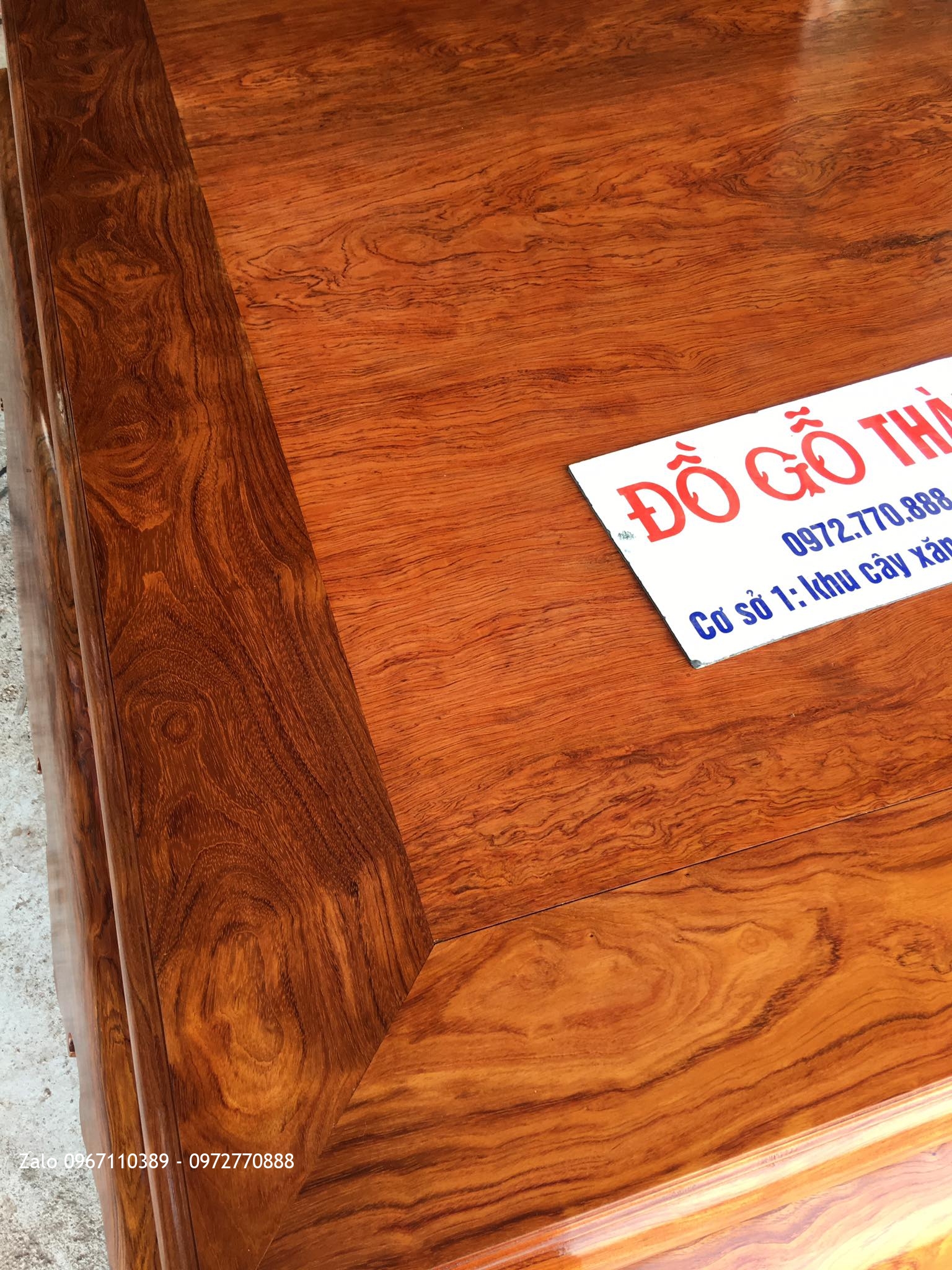 Sập Thập Cẩm Lai Mặt 1 Lá Vân Víp. A Phước Kinh Môn Hải Dương