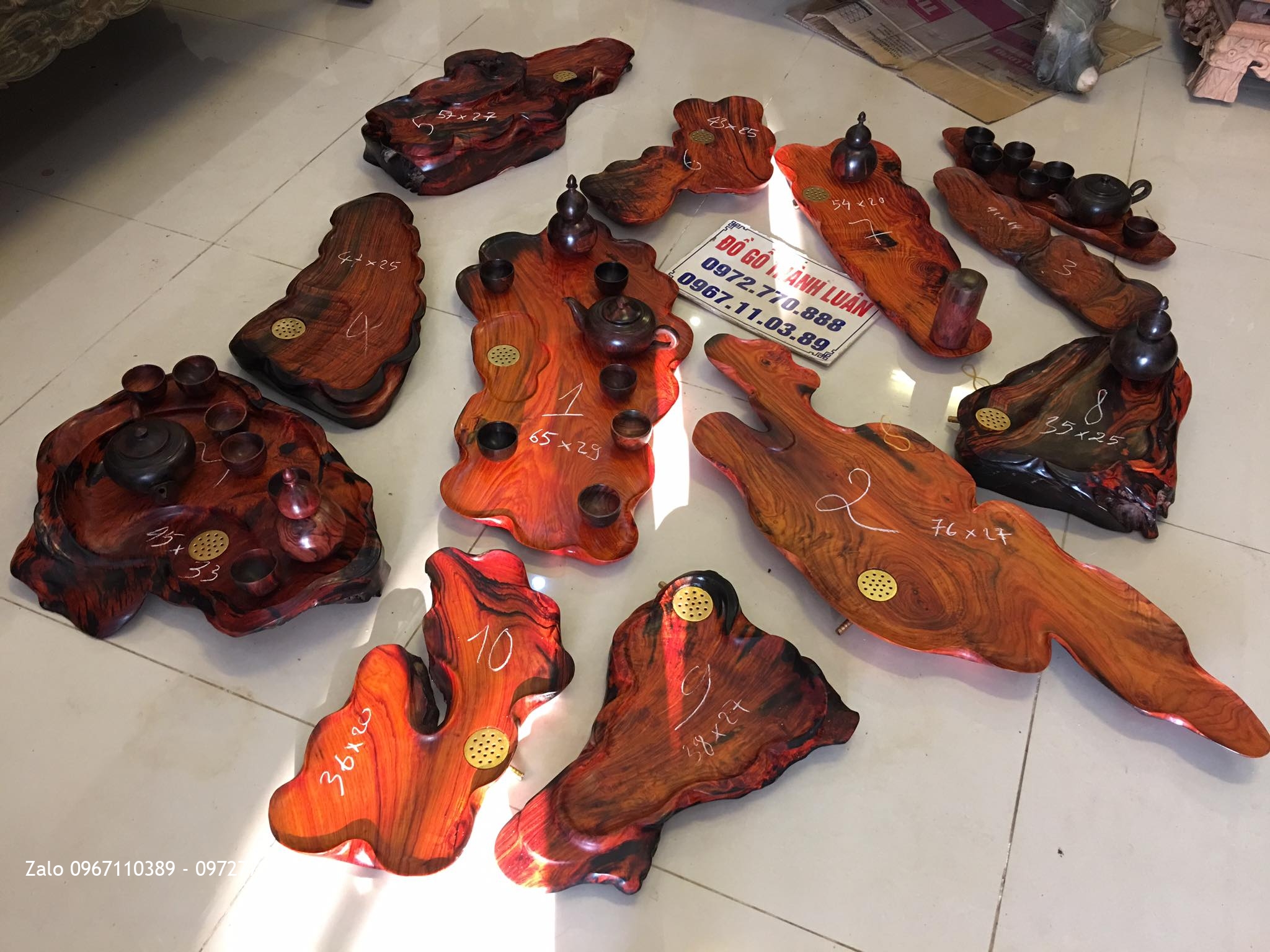 KHAY TRÀ GỐC GỖ TRẮC ĐỎ.