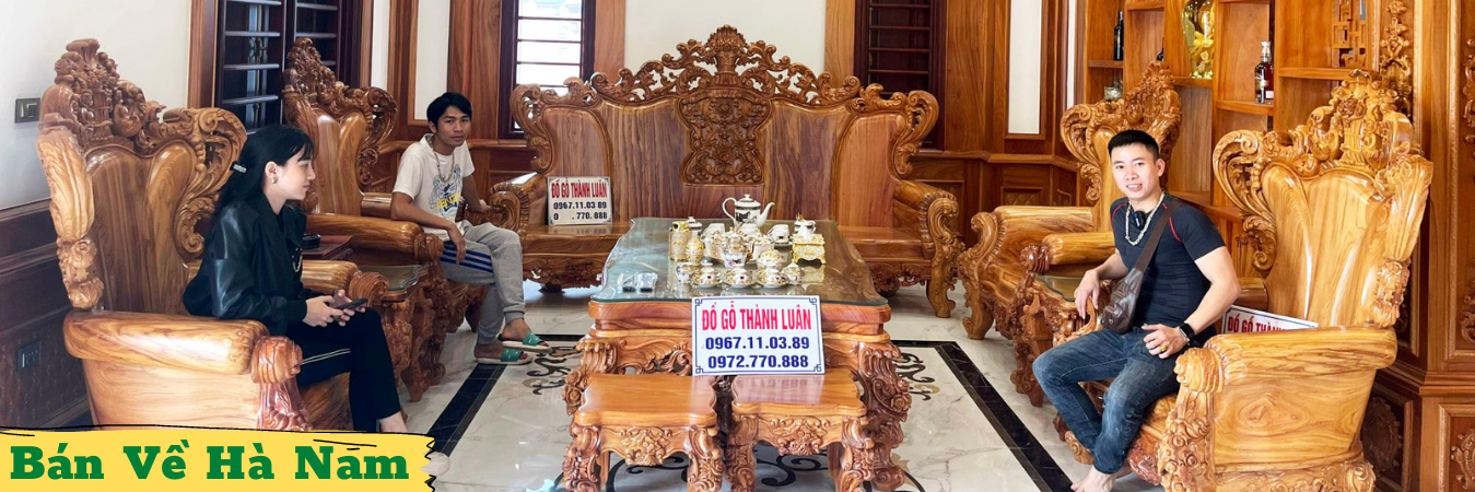 Bộ Ghế Hoàng Gia Gõ Đỏ Gồm 10 Món Bán Về Hà Nam