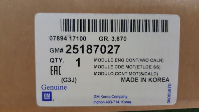 Hộp ECU xe Chevrolet Cruze LS chính hãng GM