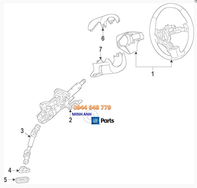 Tên sản phẩm: Trục các đăng lái xe Cruze
Mã sản phẩm: GM#  13251806
Xuất xứ: Nhập khẩu trực tiếp GM Korea
Dùng cho các xe: Xe Cruze và Lacetti nhập
Tì