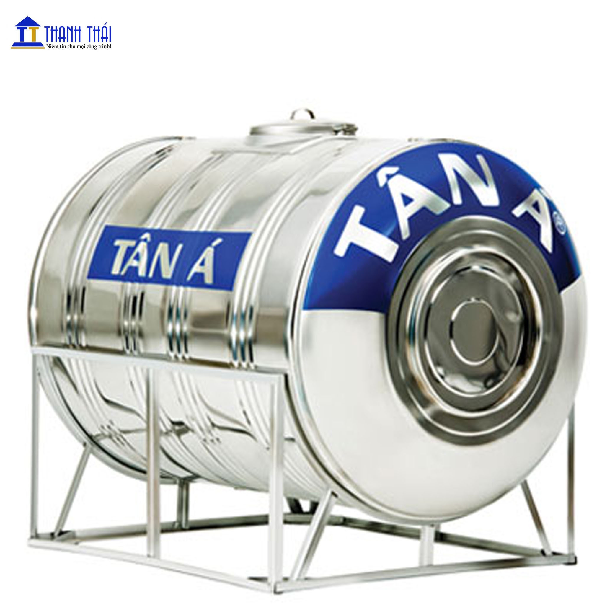 BỒN NƯỚC INOX TÂN Á 700 LÍT NGANG TA700