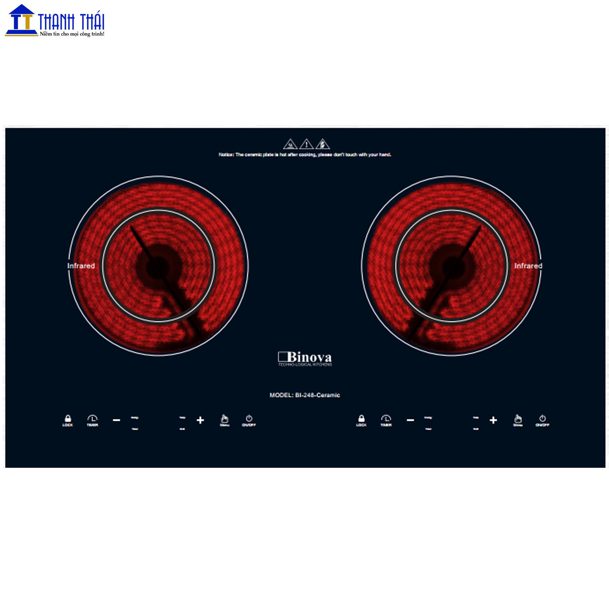 BẾP ĐIỆN TỪ BINOVA BI-248- CERAMIC