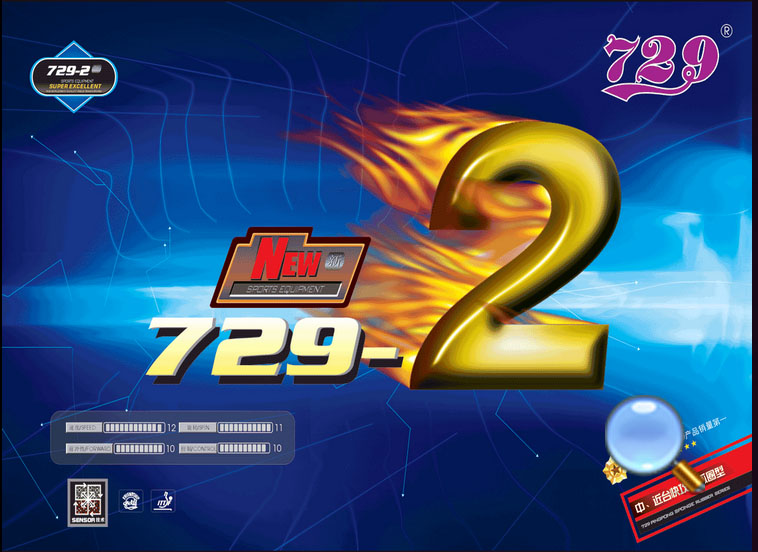 Mặt vợt bóng bàn 729-2 Dài