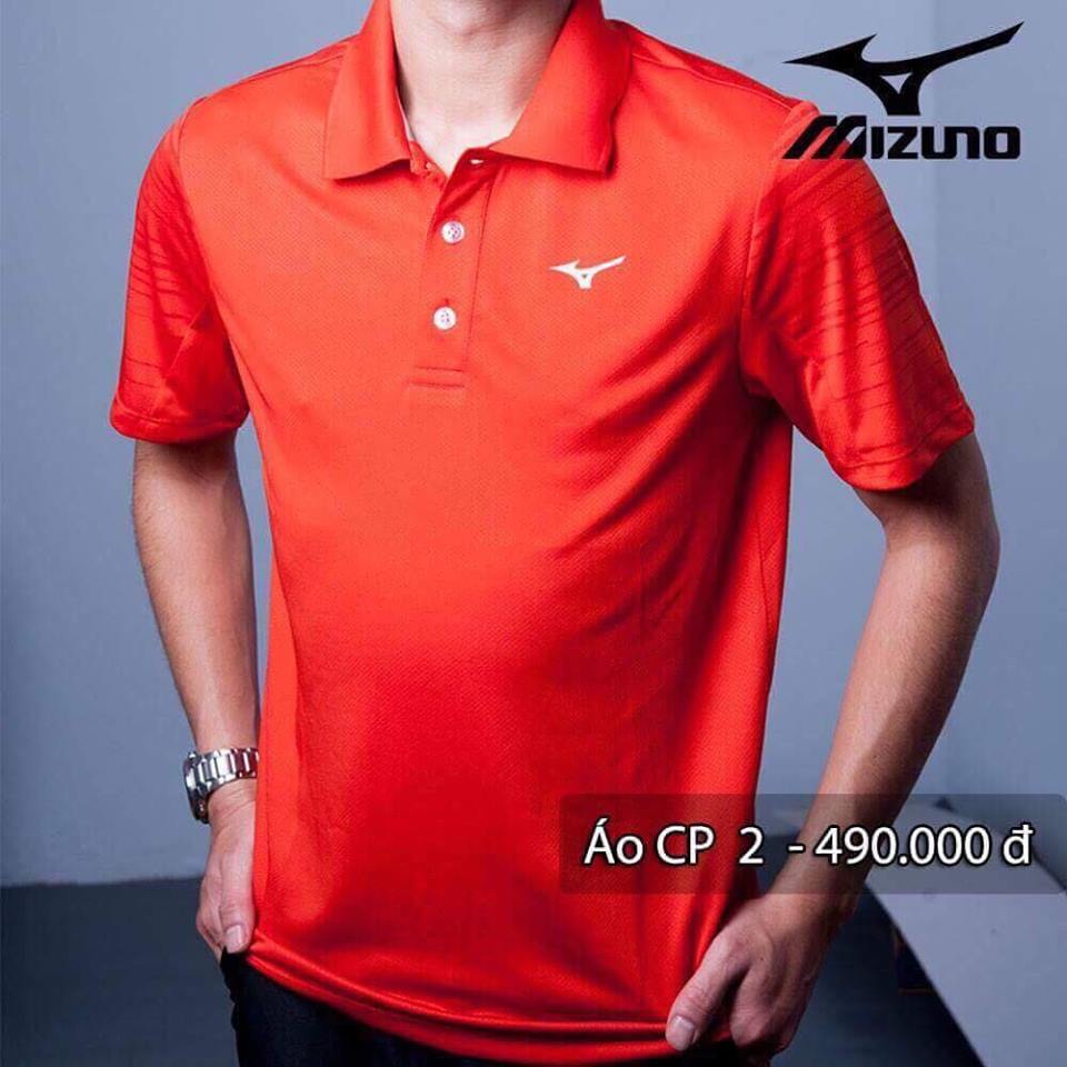 ÁO POLO MIZUNO CROSSTIC MÀU CÀ RỐT