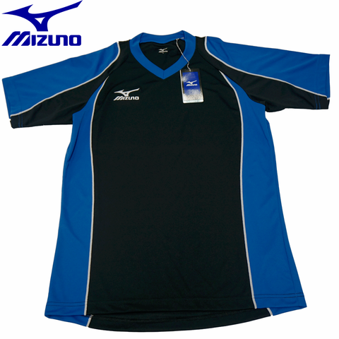 ÁO THI ĐẤU MIZUNO CỔ TIM XANH