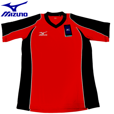 ÁO THI ĐẤU MIZUNO CỔ TIM ĐỎ