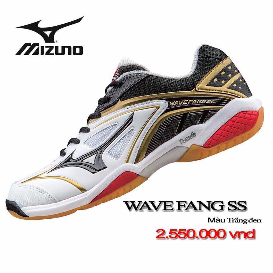 Mizuno Wave Fang SS - trắng đen