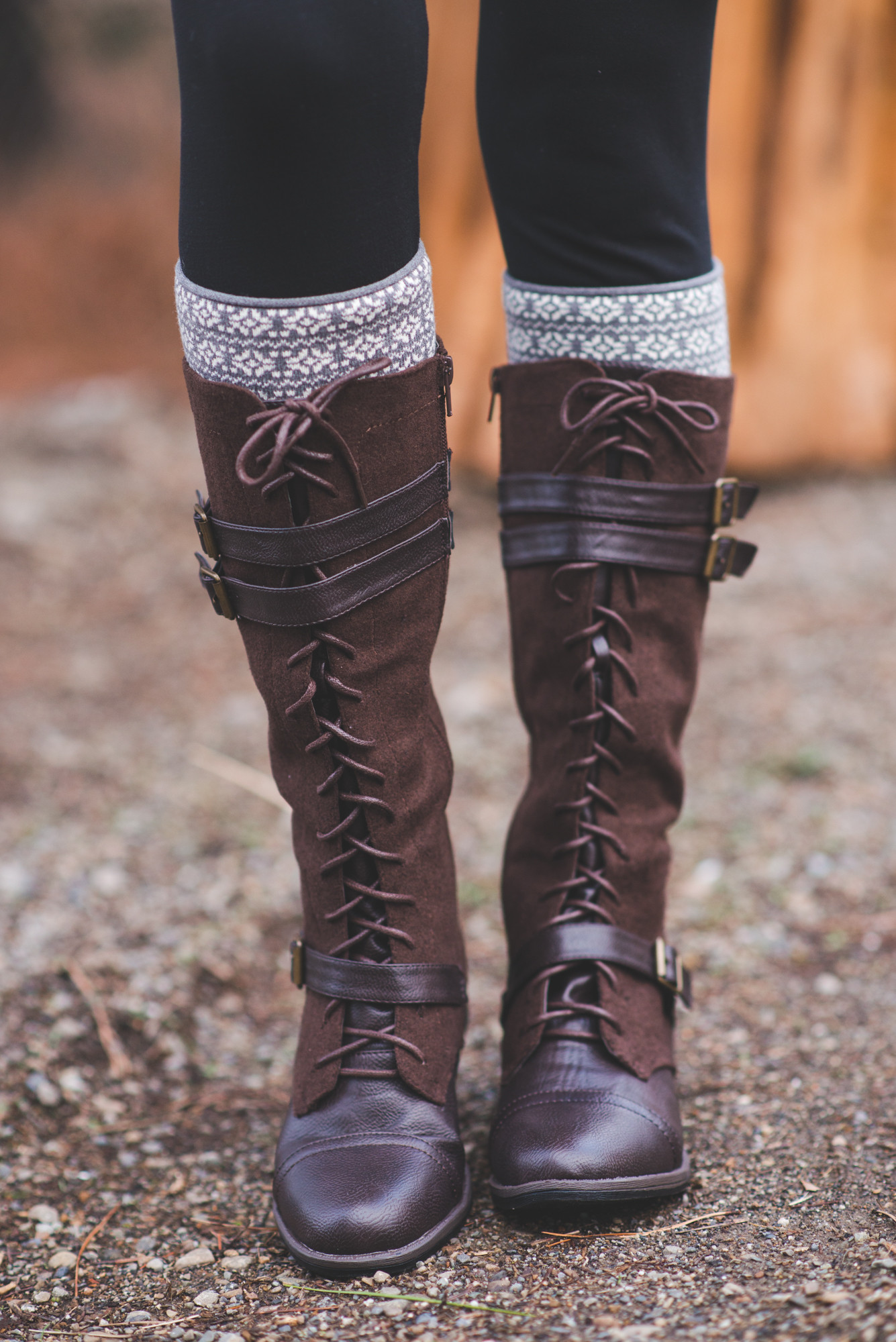 TALL LACE UP BOOTS