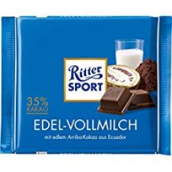 SOCOLA RITTER SPORT EDEL-VOLLMILCH 35% KAKAO 100G