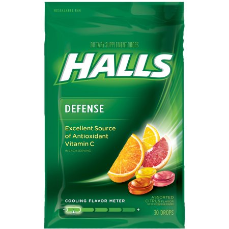 KẸO NGẬM TRỊ HO HALLS ASSORTED CITRUS 30 VIÊN