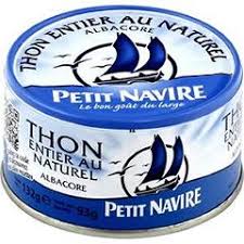 Cá ngừ Albacore tự nhiên đóng lon Petit Navire 132g