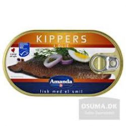 Fillet cá trích hun khoias ngâm dầu Amanda 190g
