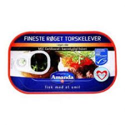 Gan cá tuyết xong khói Amanda 120g