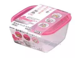Hộp nhựa đựng thực phẩm nắp hồng Inomata 630ml