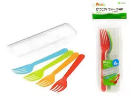 Dĩa nhựa kèm hộp 4 chiếc Picnica