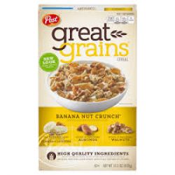 Ngũ cốc Post Great Grains Banana Nut Crunch 439g