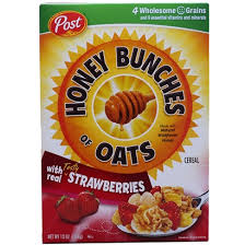 Ngũ cốc Post Honey Bunches Oats with Strawberries 411g