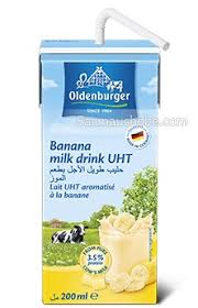 Sữa tươi Oldenburger vị chuối vỉ 4 hộp 4*200ml