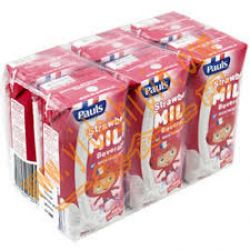 Sữa tươi Pauls vị dâu 200ml