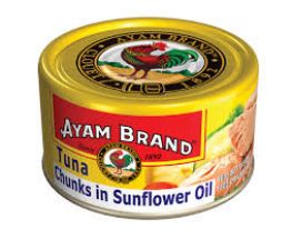 Cá ngừ cắt khúc ngâm dầu hướng dương Ayam Brand 170g