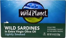 Cá mòi ngâm dầu oliu wild planet 80g