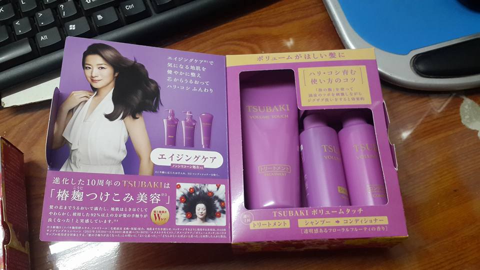 Bộ gội xả du lịch Tsubaki tím