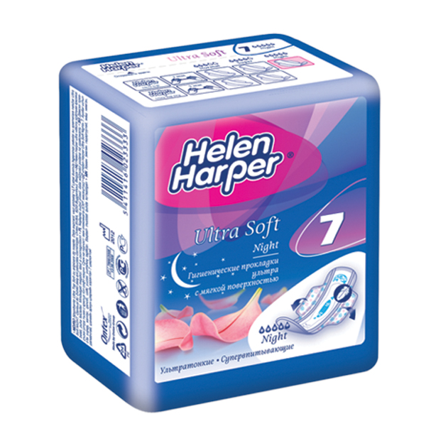 BĂNG VỆ SINH BAN ĐÊM HELEN HARPER 7 MIẾNG