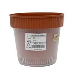 CHẬU TRỒNG CÂY 2 LỚP MÀU NÂU