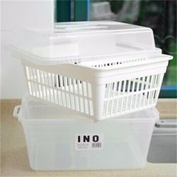 GIÁ ÚP BÁT CÓ NẮP MÀU TRẮNG INOMATA