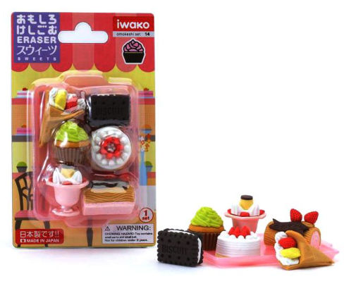 Tẩy Iwako ER-BRI017 vỉ hình bánh quy