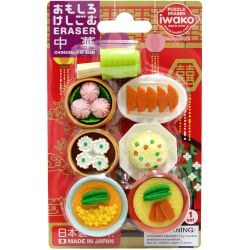 Tẩy Iwako ER-BRI014 vỉ hình cơm, canh,bánh (0563)