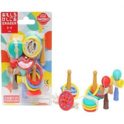 Tẩy Iwako ER-BRI053 vỉ hình con quay, dây dù