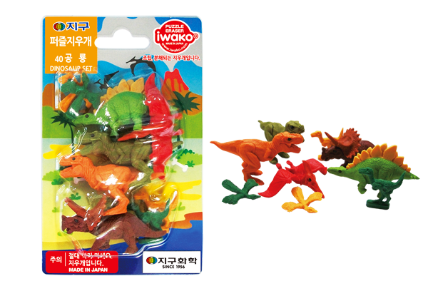 Tẩy Iwako ER-BRI044 vỉ hình khủng long (0127)